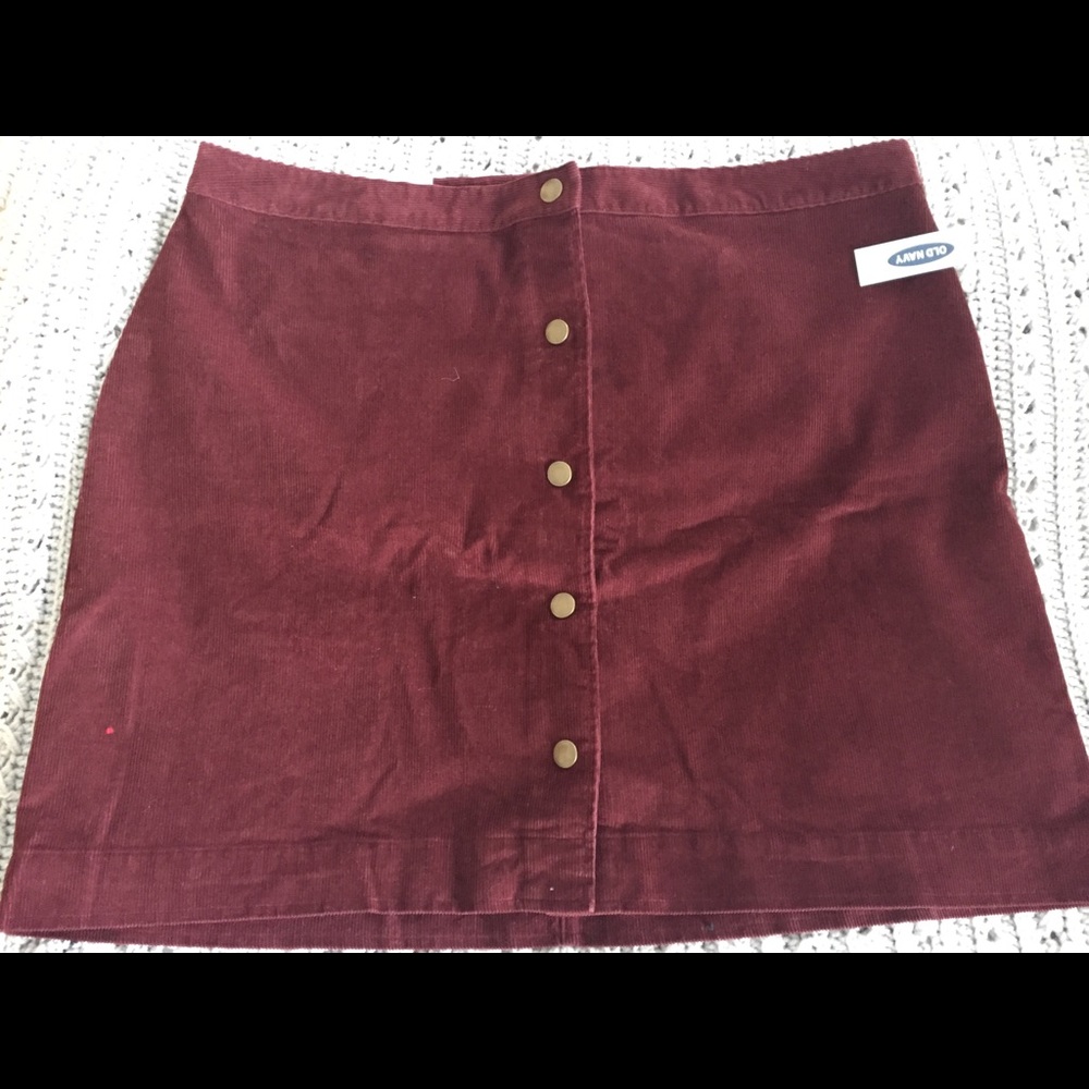 Rust Corduroy Mini Skirt - FINAL PRICE